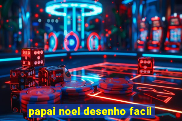 papai noel desenho facil